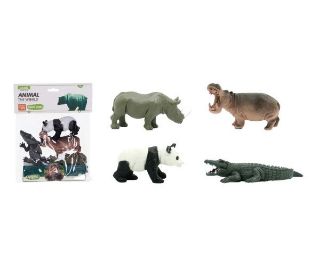 Obrázek z Zvířátka zoo plast set 4 ks 12,5cm, v sáčku 